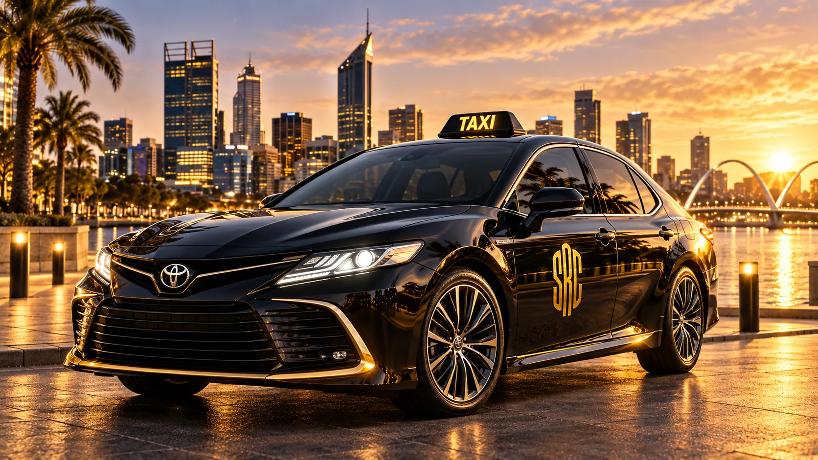 SRC taxi by the Swan River